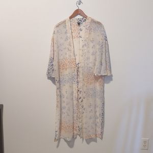 Wild Fable Women’s Sheer Boho Pattern Kimono OSFM